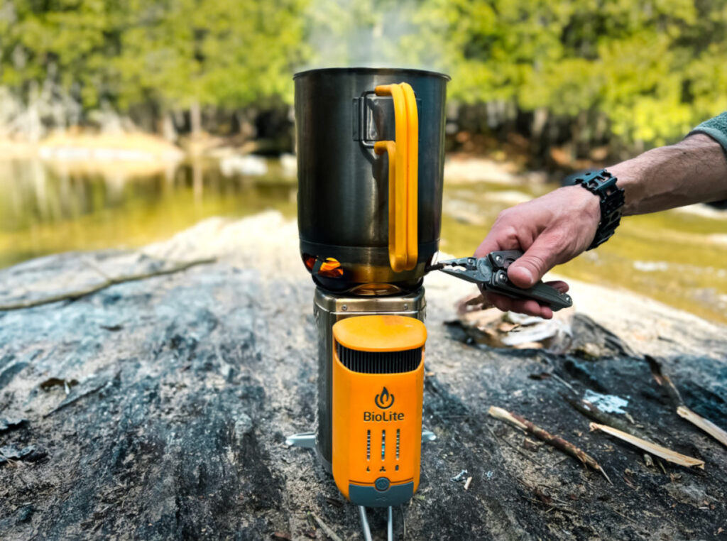 BioLite CampStove 2 by a stream