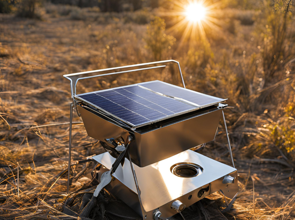 solar stove in the mountains