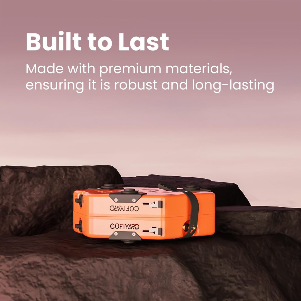 Propane 2 Burner Camping Stove with Carrying Bag, Portable Folding Gas Stove for Camping, Backpacking Camp Stove for Outdoor Cooking, With 17,000 BTU Adjustable Burners for BBQ, Tailgating Cofiyard Propane 2 Burner Camping Stove Built to Last