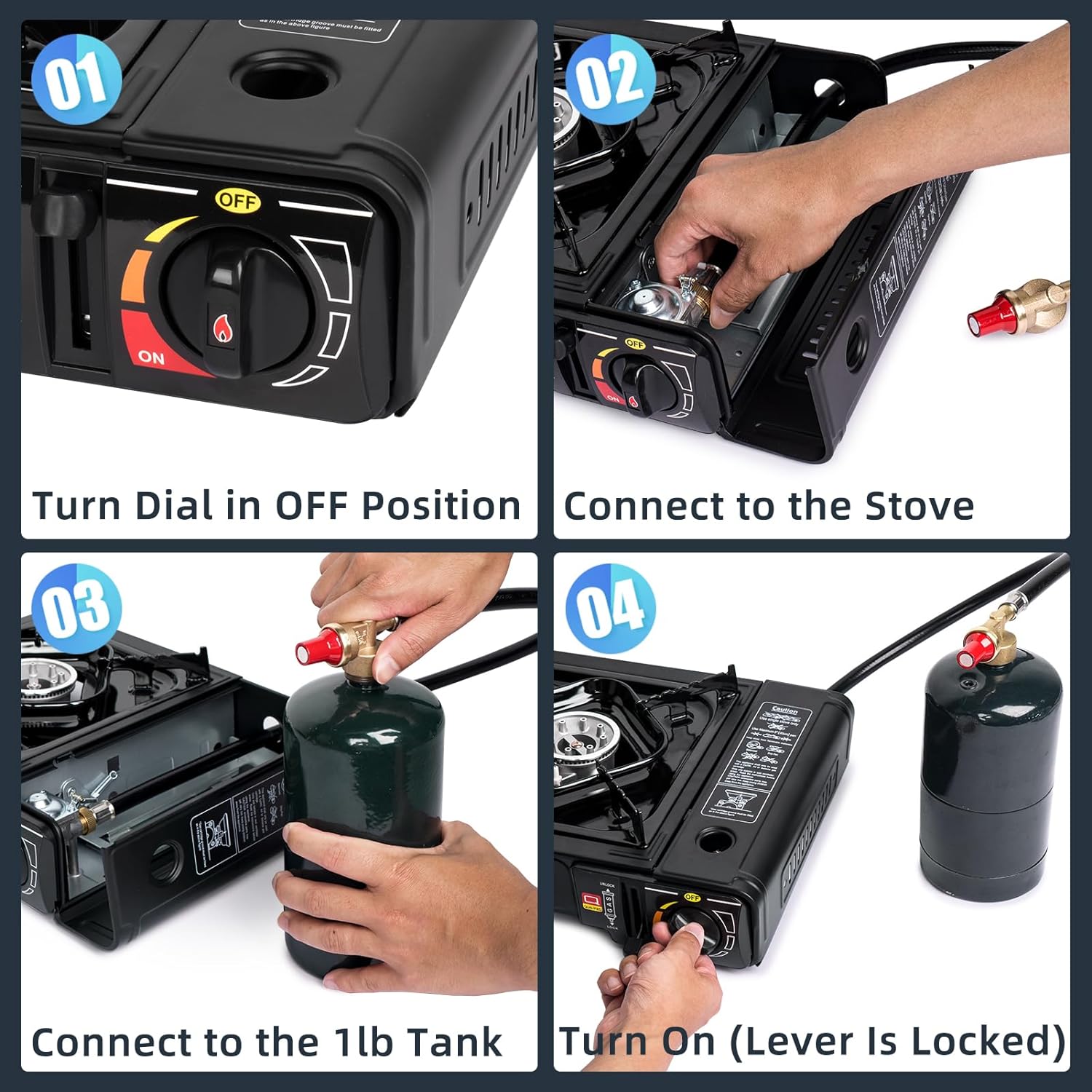 SHINESTAR Dual Fuel Stove with Butane Propane Compatibility, Portable Camping Stove for Outdoor Cooking, Propane Adapter Hose and Carrying Case Included, 7800 BTUs Output SHINESTAR Dual Fuel Stove with Butane Propane Compatibility, Portable Camping Stove for Outdoor Cooking, Propane Adapter Hose and Carrying Case Included, 7800 BTUs Output