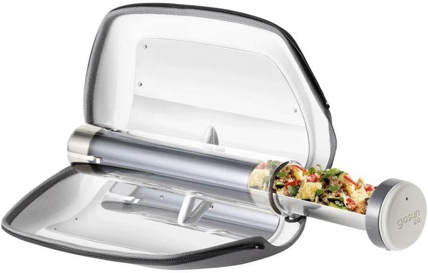 GOSUN Go Portable Camping Stove for 0.9 L Food | Effortless Outdoor Cooking with Fusion Solar Oven | Patented Solar Cooking Technology | Solar Oven Ideal for Hiking Camping | Silver GOSUN Go Portable Camping Stove for 0.9 L Food | Effortless Outdoor Cooking with Fusion Solar Oven | Patented Solar Cooking Technology | Solar Oven Ideal for Hiking Camping | Silver