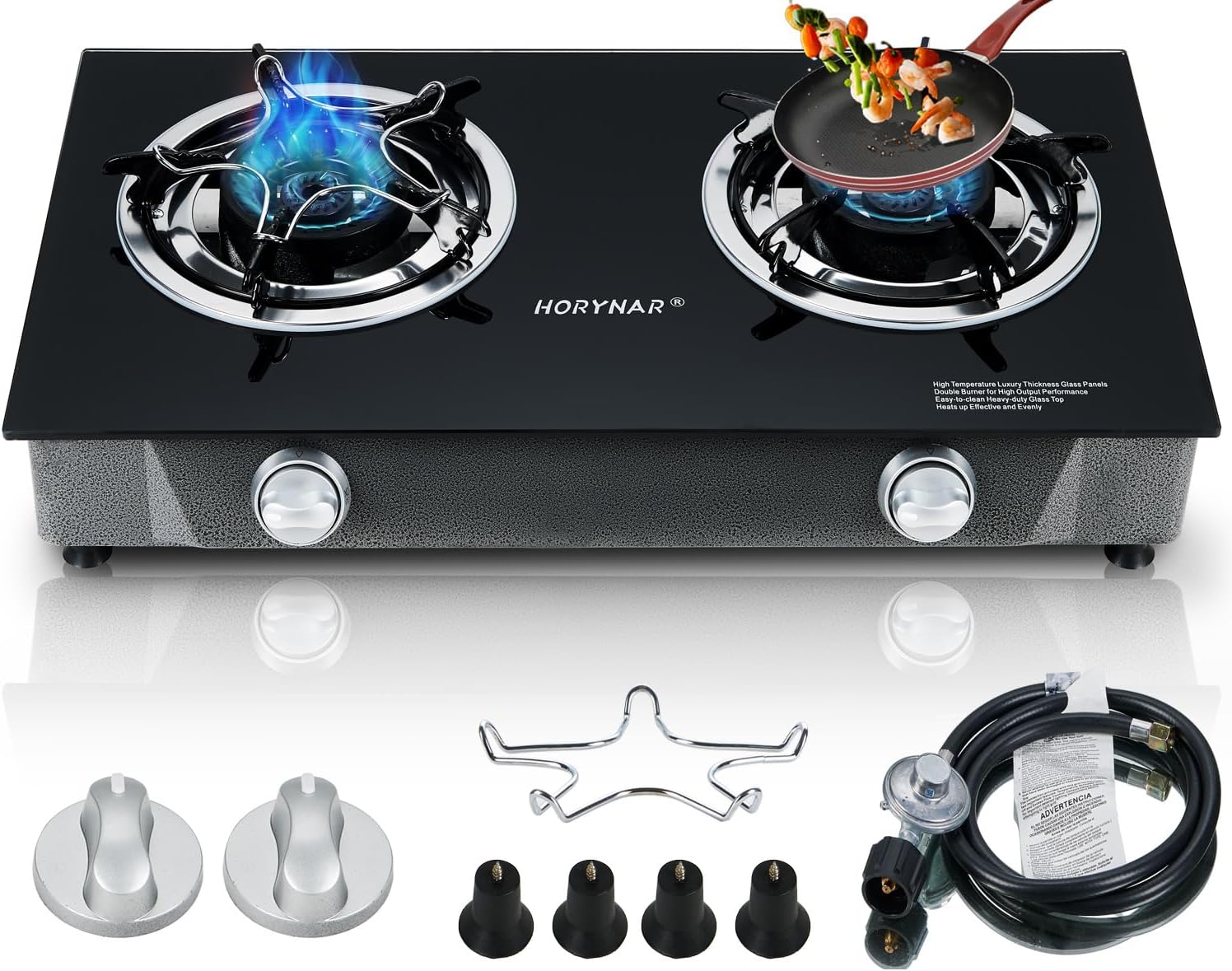 Propane Stove 2 Burner Propane Gas Stove Auto Ignition Portable Gas Stove 26000 BTU Propane Burners LPG with CSA Hose for Outdoor Cooking Propane Stove 2 Burner Propane Gas Stove Auto Ignition Portable Gas Stove 26000 BTU Propane Burners LPG with CSA Hose for Outdoor Cooking