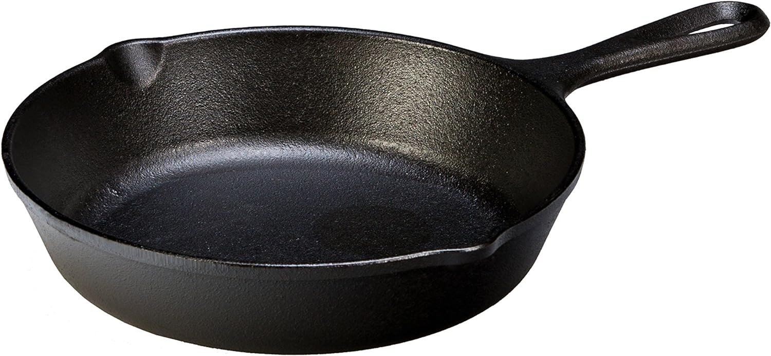 Lodge 8 Inch Cast Iron Pre-Seasoned Skillet – Signature Teardrop Handle - Use in the Oven, on the Stove, on the Grill, or Over a Campfire, Black Lodge 8 Inch Cast Iron Pre-Seasoned Skillet – Signature Teardrop Handle - Use in the Oven, on the Stove, on the Grill, or Over a Campfire, Black