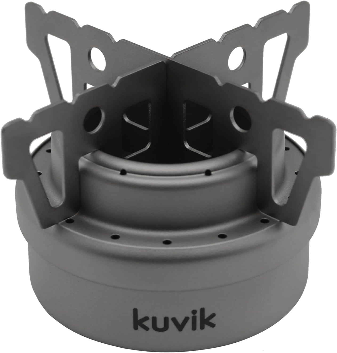 Kuviks Titanium Alcohol Stove - Ultralight and Compact Stove for Backpacking, Camping, and Survival Kuviks Titanium Alcohol Stove - Ultralight and Compact Stove for Backpacking, Camping, and Survival