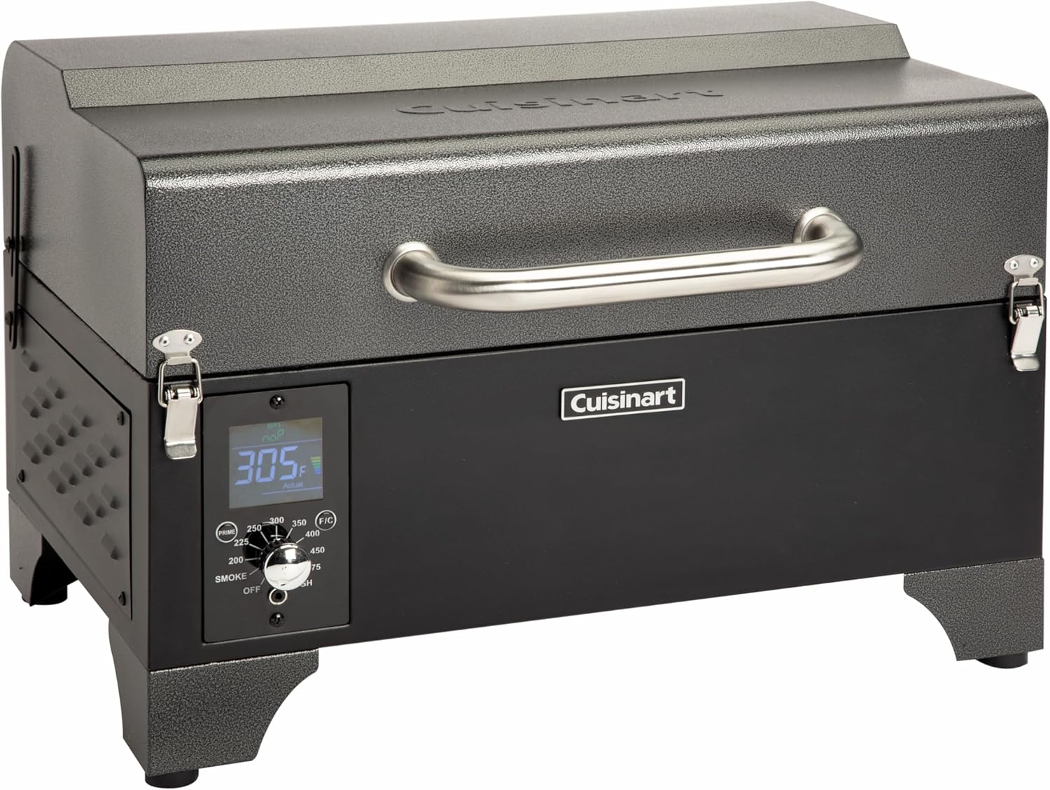 Cuisinart CPG-256 Portable Wood Pellet Grill and Smoker, Black and Dark Gray Cuisinart CPG-256 Portable Wood Pellet Grill and Smoker, Black and Dark Gray